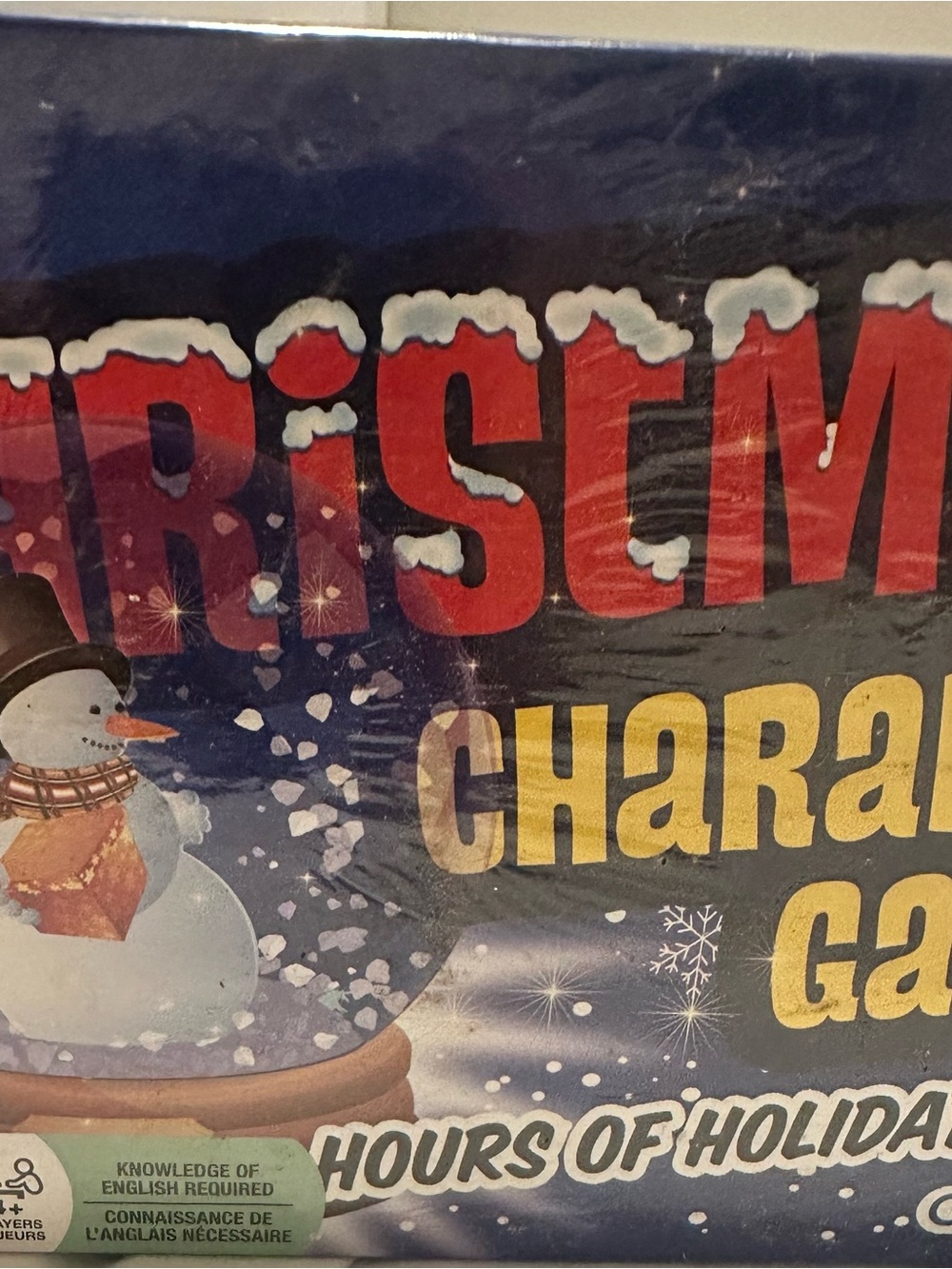 OUTSET Christmas Charades Game Family Card Game 4+ Players Ages 8+